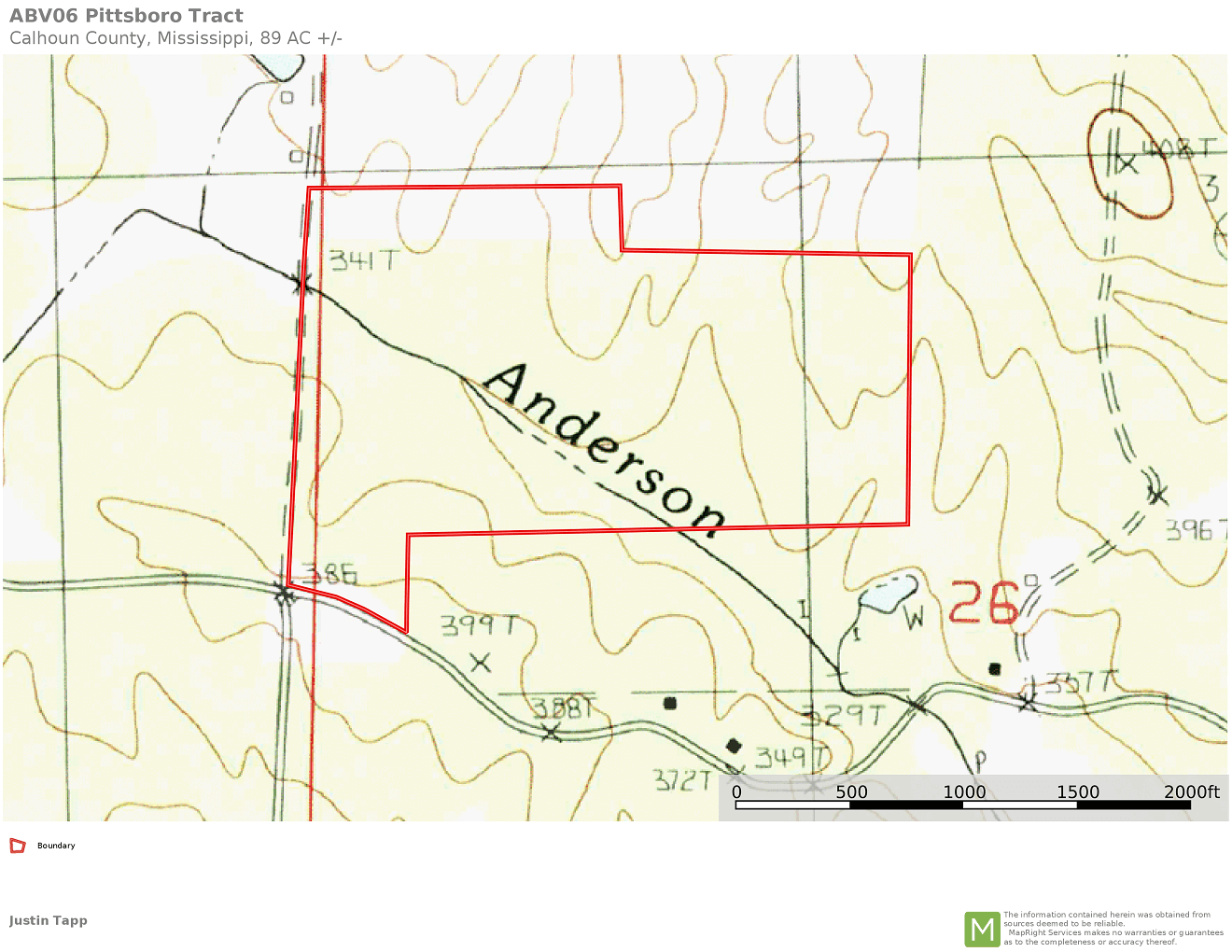 15 Topo Map ABV06 Pittsboro Tract.png