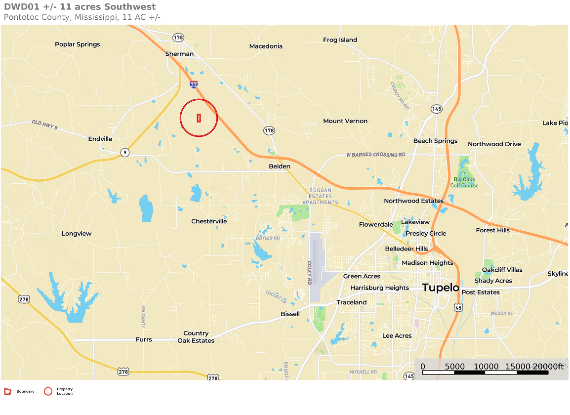 37 DWD01 11 acres Southwest location map.png